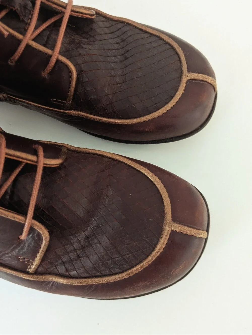 Vintage Lace Up Zipped Boots